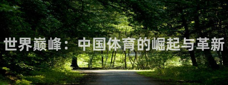 vsport体育官方集团官网:世界巅峰:中国体育的崛起与革新